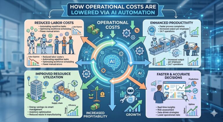How Operational Costs Are Lowered via AI Automation