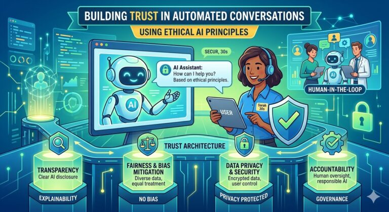 Building Trust in Automated Conversations using Ethical AI