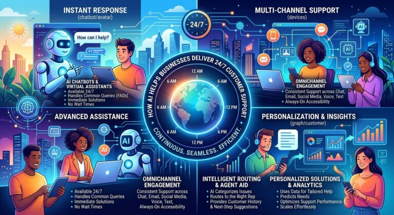 AI Helps Businesses Deliver 24/7 Customer Support