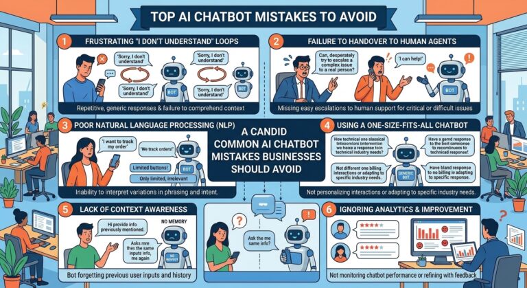 Common AI Chatbot Mistakes Businesses Should Avoid